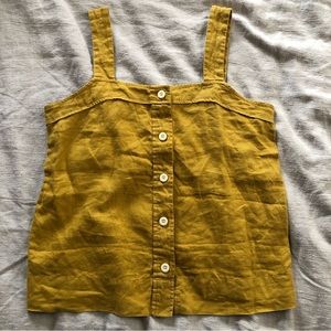 Everlane Linen Button Down Tank